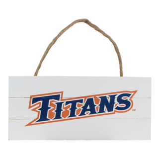 Titans Wood Plank Hanging Sign 10" x 5"